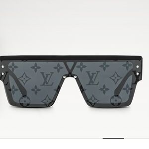 UNISEX Louis Vuitton Black and Gray Monogram Sunglasses